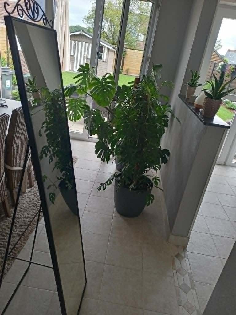 Spiegel op staander of om op te hangen., Huis en Inrichting, Ophalen, Zo goed als nieuw