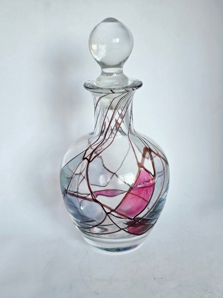 Parfum flesje met ingelegde abstract motieven, Collections, Parfums, Enlèvement ou Envoi, Comme neuf, Bouteille de parfum