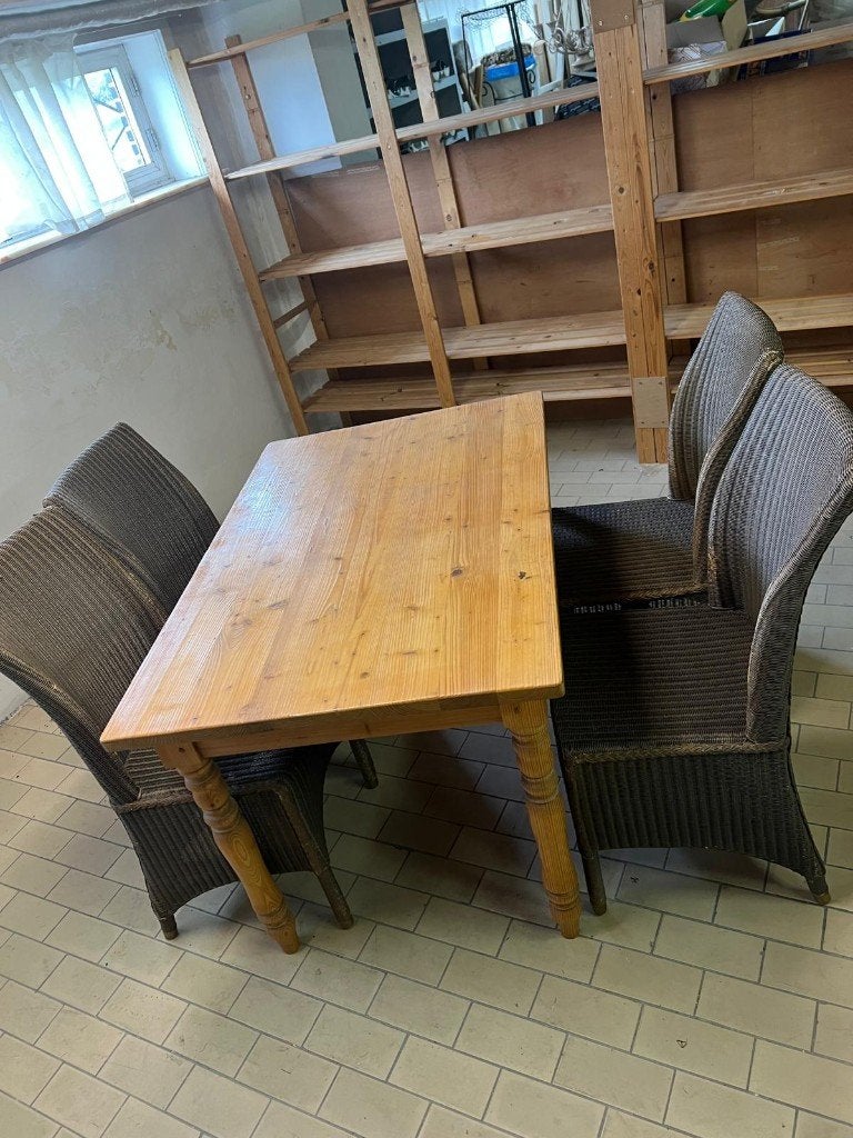 Set tafel en 4 stoelen, Huis en Inrichting, Ophalen, Gebruikt