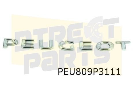 Peugeot Partner achterklepembleem tekst ''Peugeot'' Originee, -, Verzenden, -, Nieuw