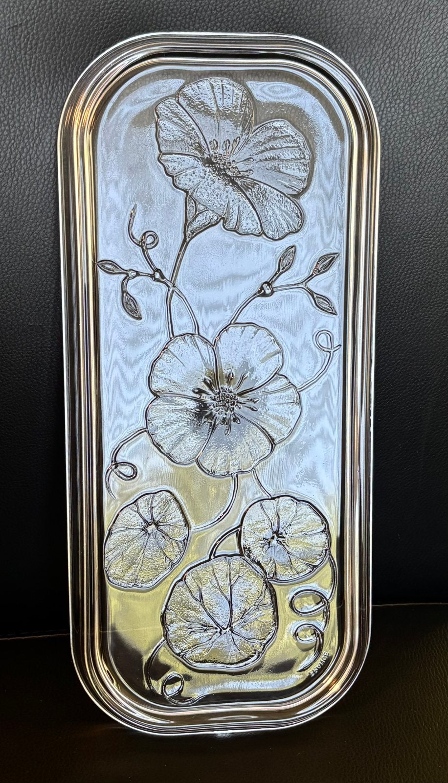 Plat à gâteau  vintage en verre Luminarc (1970)., Enlèvement ou Envoi