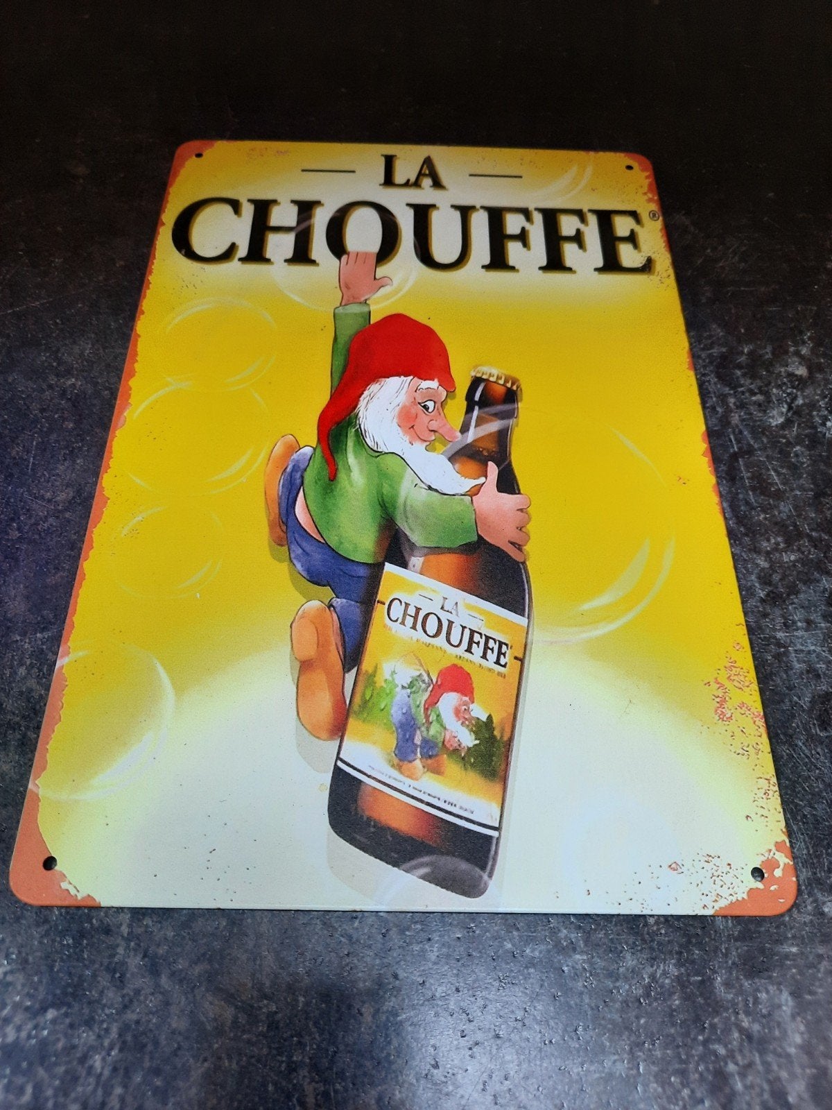 panneau publicitaire La Chouffe, Enlèvement ou Envoi, Panneau publicitaire