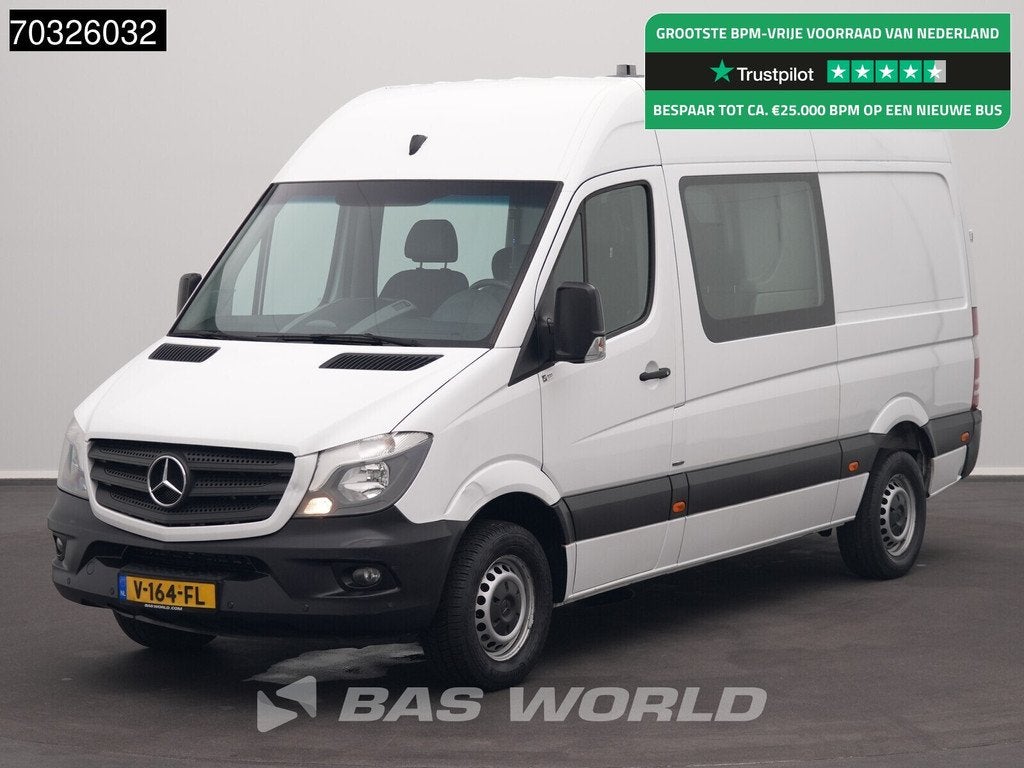 Mercedes Sprinter 313 CDI Automaat Dubbel Cabine L2H2 Trekha, Auto's, Automaat, Euro 5, Stof, 4 cilinders