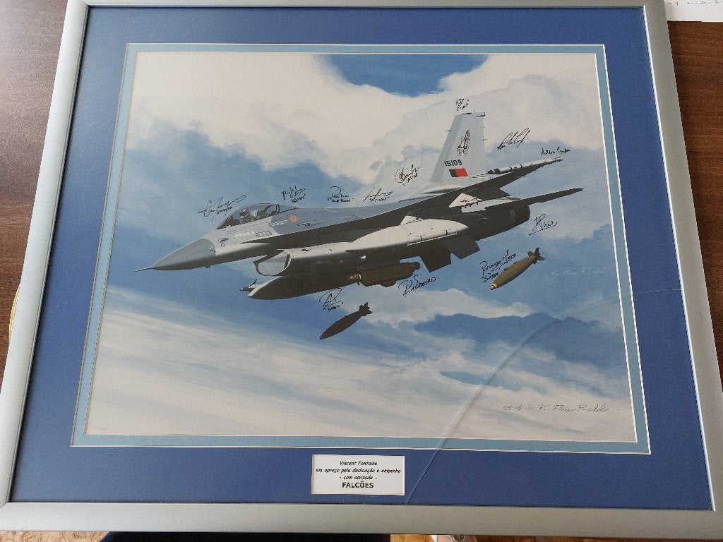 Ondertekende F-16-vluchtfoto's, Verzamelen, Militaria | Algemeen, Ophalen of Verzenden, Luchtmacht, Foto of Poster