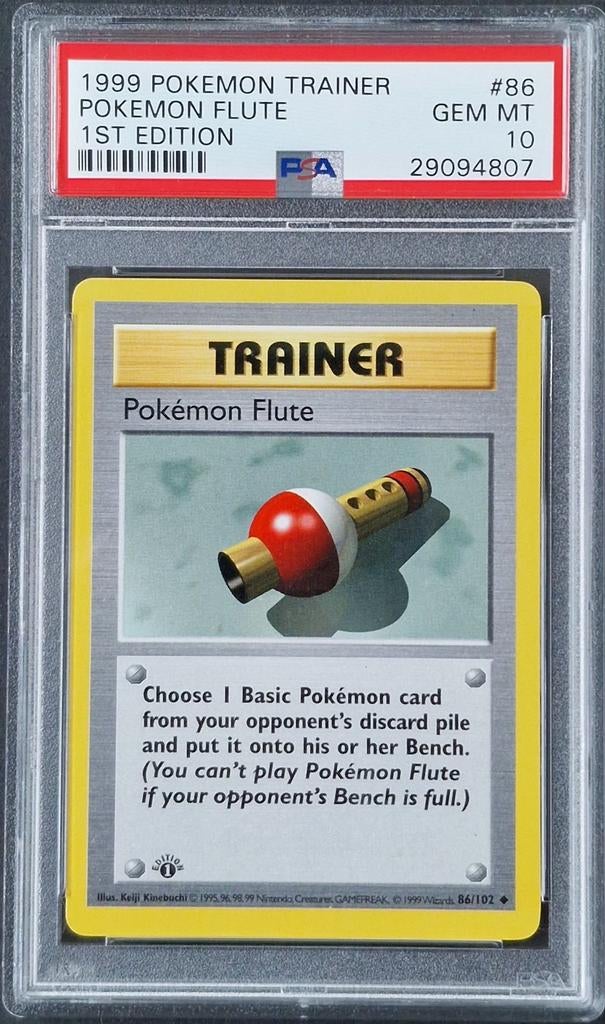 Pokemon flute 1st edition Psa 10, Hobby & Loisirs créatifs, Jeux de cartes à collectionner | Pokémon, Comme neuf, Enlèvement ou Envoi