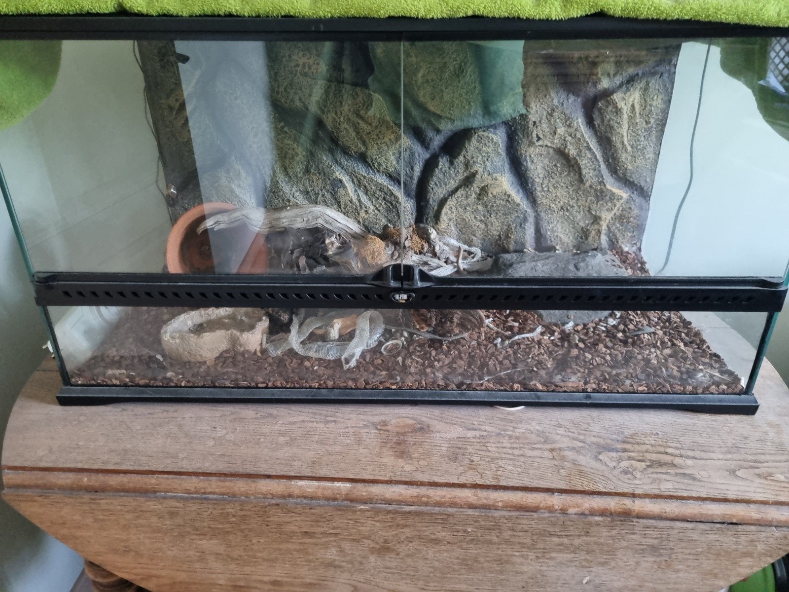 Terrarium Exoterra 90cmx48cmx45cm avec porte-lampe Exoterra, Animaux & Accessoires, Enlèvement