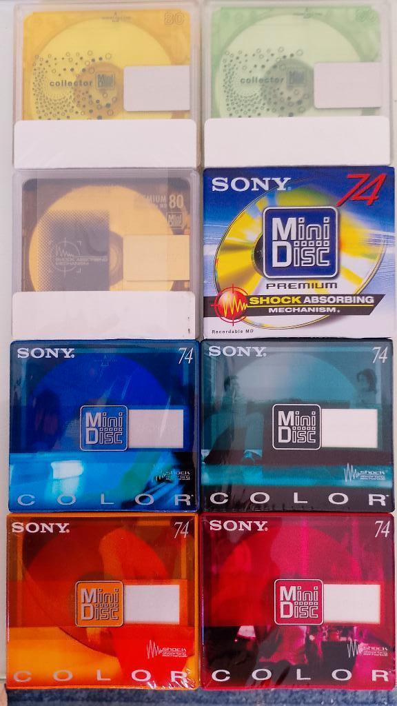 8 Minidisc SONY « NEUFS » dans leur emballage., TV, Hi-fi & Vidéo, Enlèvement ou Envoi