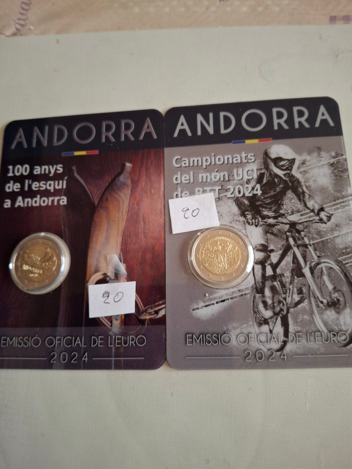 2 munten van Andorra 2024, Ophalen of Verzenden