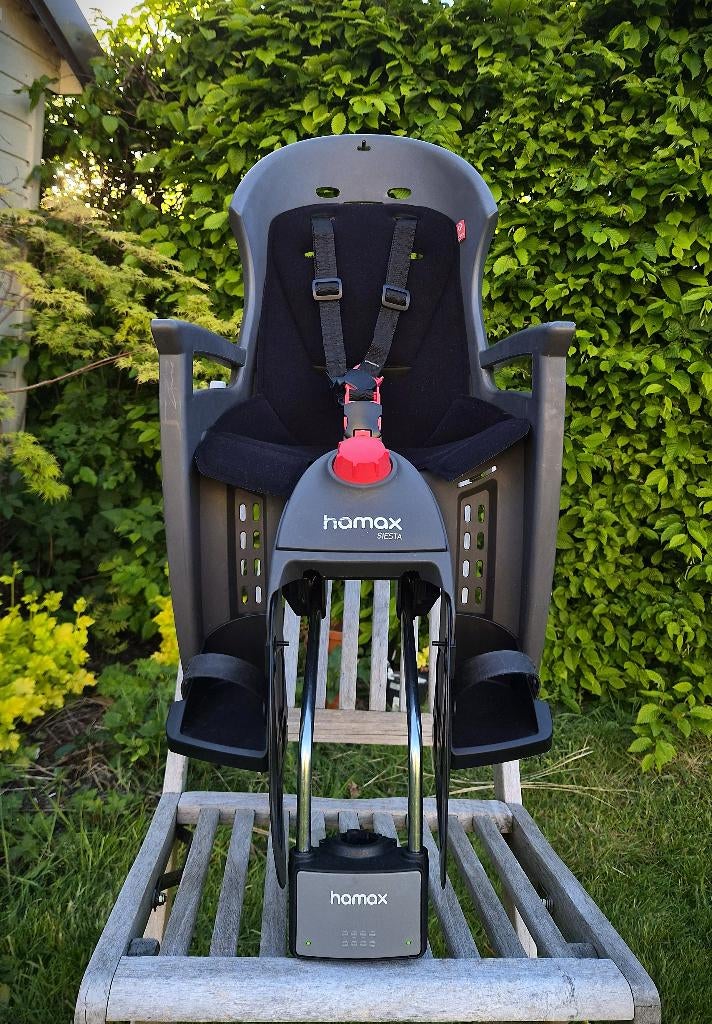 Siège vélo Hamax Siesta (+ Option Petits Cadres ref 603078), Fietsen en Brommers, Fietsaccessoires | Fietsstoeltjes, Gebruikt