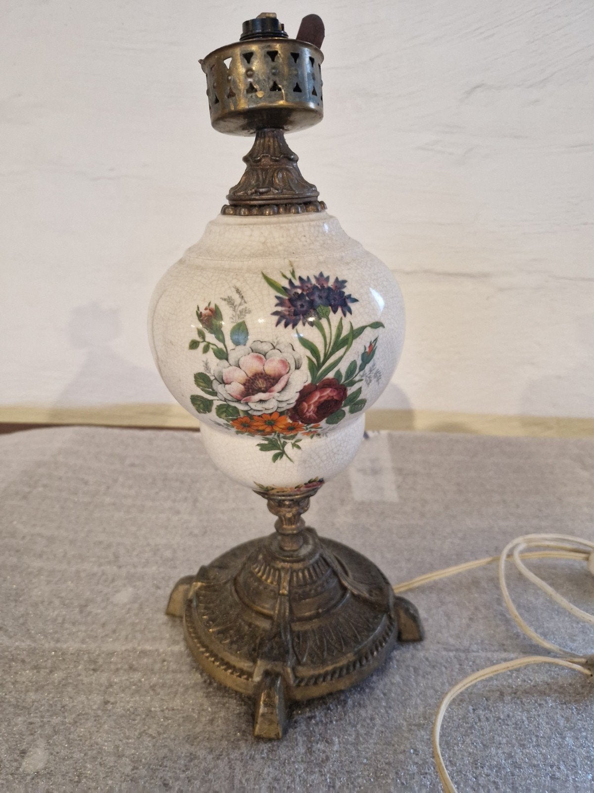 Antieken lamp, Ophalen