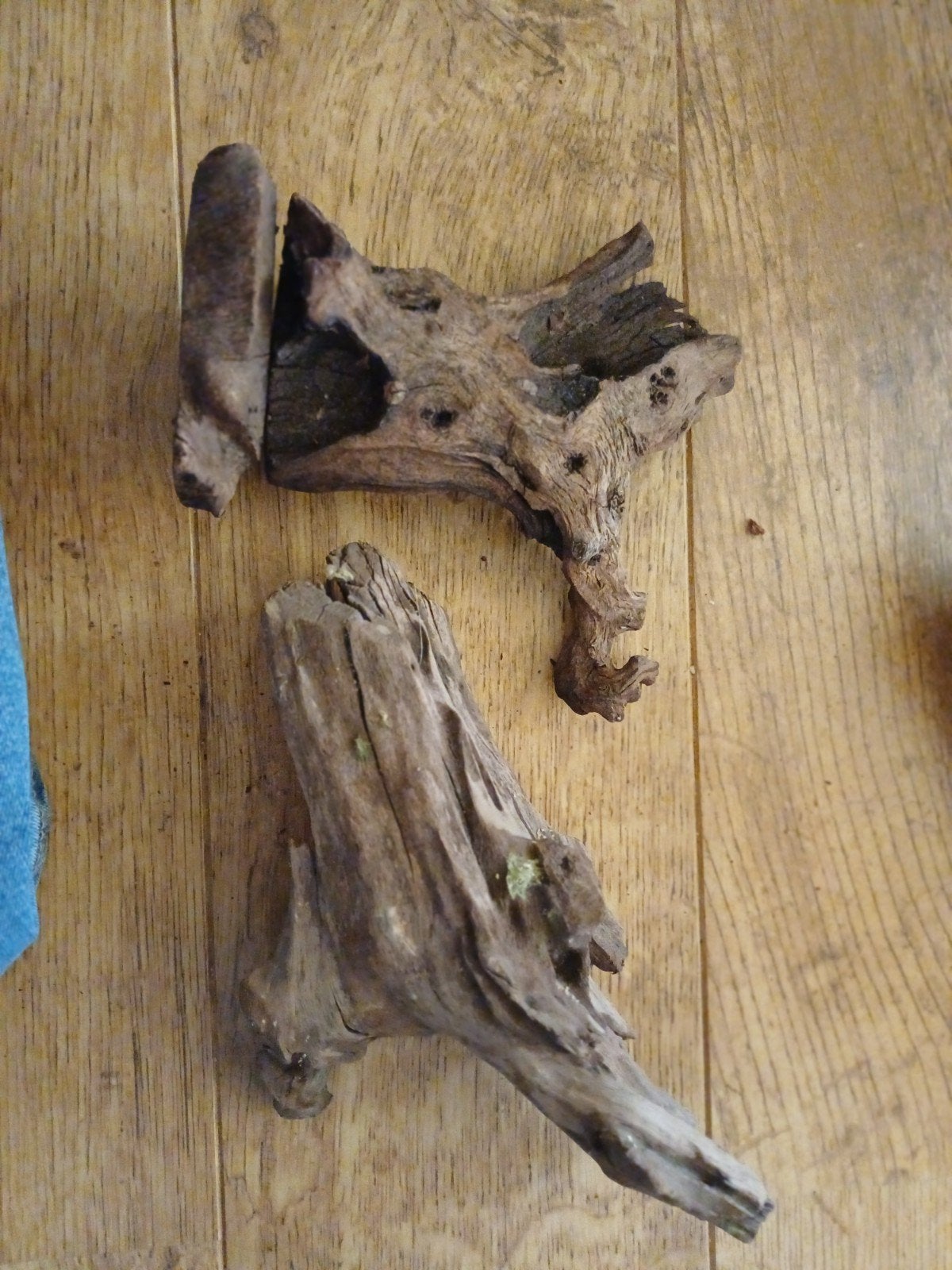 3 stukken hout, Dieren en Toebehoren, Vissen | Aquaria en Toebehoren, Ophalen of Verzenden, Gebruikt, Plant(en), Steen of Hout