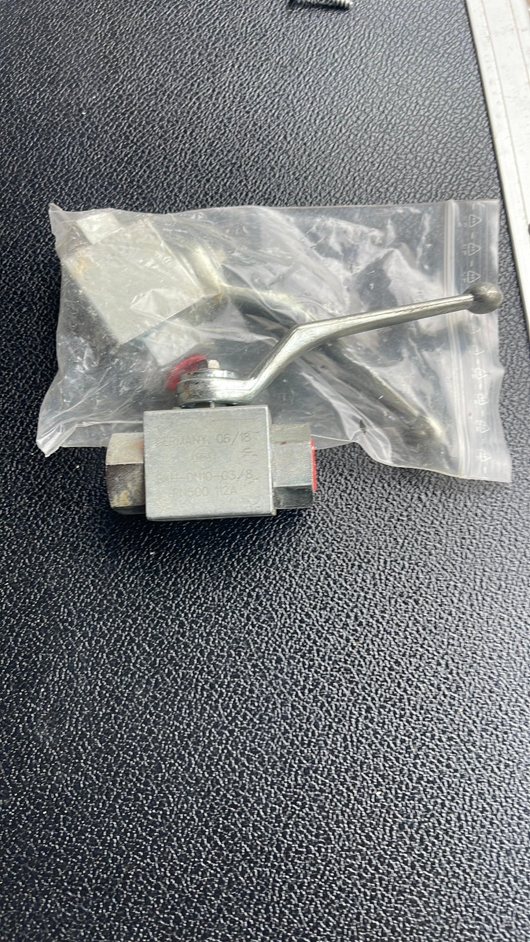 2 vannes à bille hydrauliques 3/8 « (PN500/DN10) - Nouveau !, Enlèvement ou Envoi