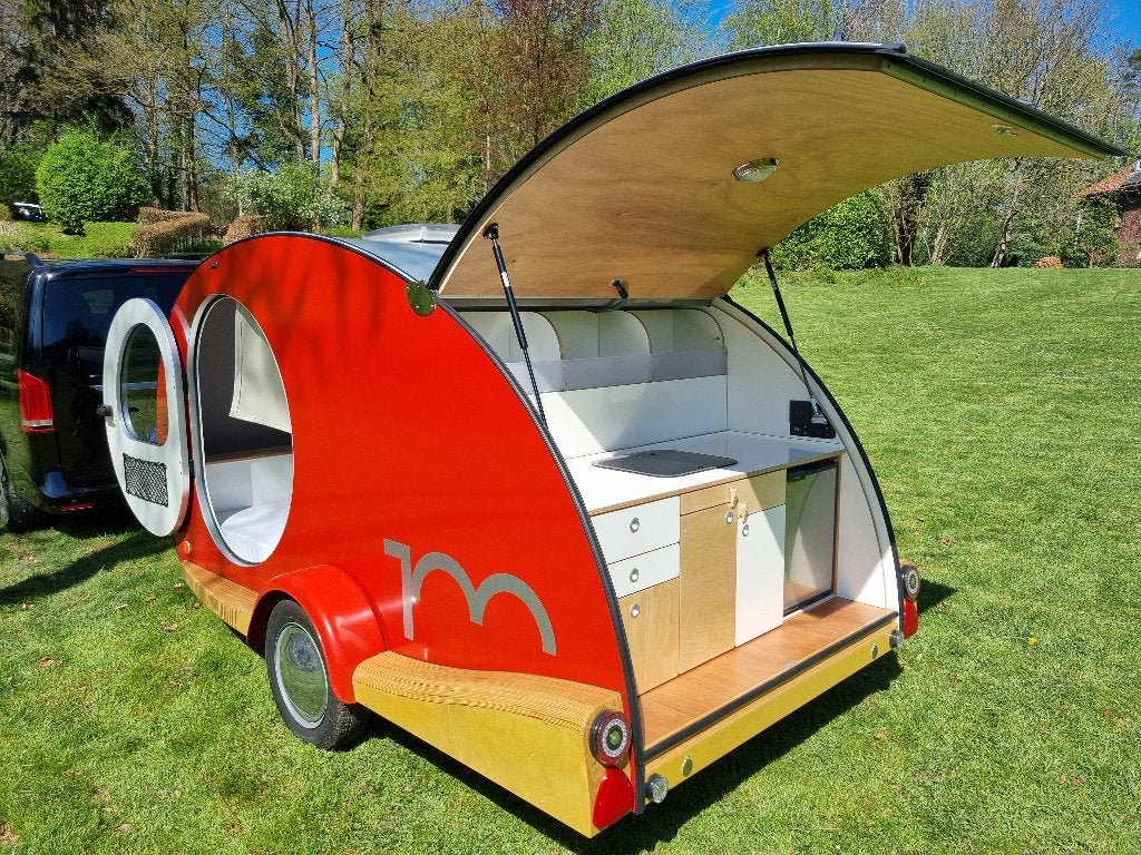 Teardrop Mydrop - Mini caravane état neuf !, Grand lit, Antivol de remorque, Particulier, 500 - 750 kg