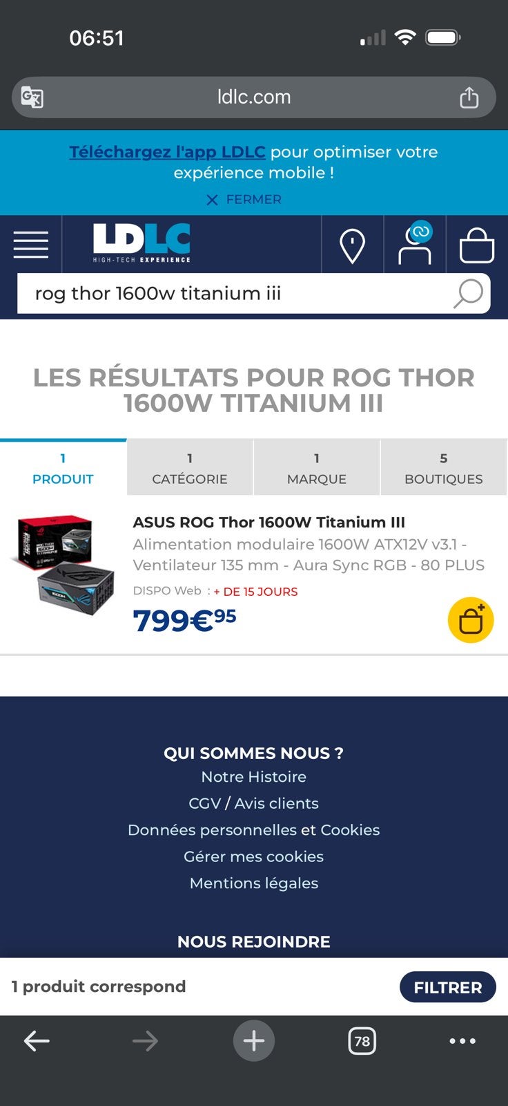 ROG THOR 1600W TITANIUM III RTX 5090, Computers en Software, Videokaarten, GDDR6, Ophalen of Verzenden, Zo goed als nieuw, HDMI