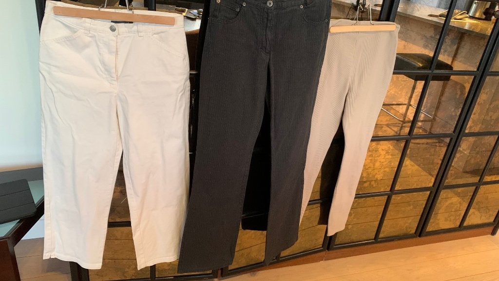 Pantalons (3) - taille S 36-38 (Terre Bleue, …), Enlèvement ou Envoi, Comme neuf, Taille 38/40 (M), Beige