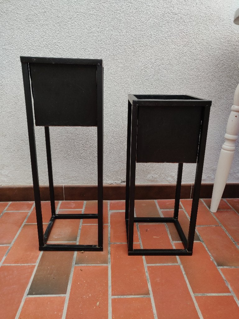 Staande plantenhouder, Jardin & Terrasse, Pots de fleurs, 40 à 70 cm, Moins de 25 cm, Carré, Enlèvement