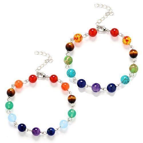 Chakra armband met schakeltjes, Ophalen of Verzenden, Nieuw, Overige materialen