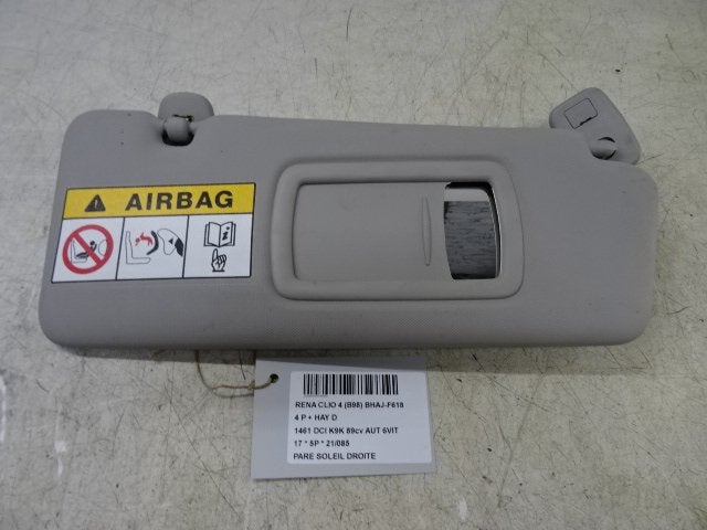 PARE-SOLEIL DROIT Renault Clio IV (5R) (01-2012/08-2021), Autos : Pièces & Accessoires, Utilisé, Renault