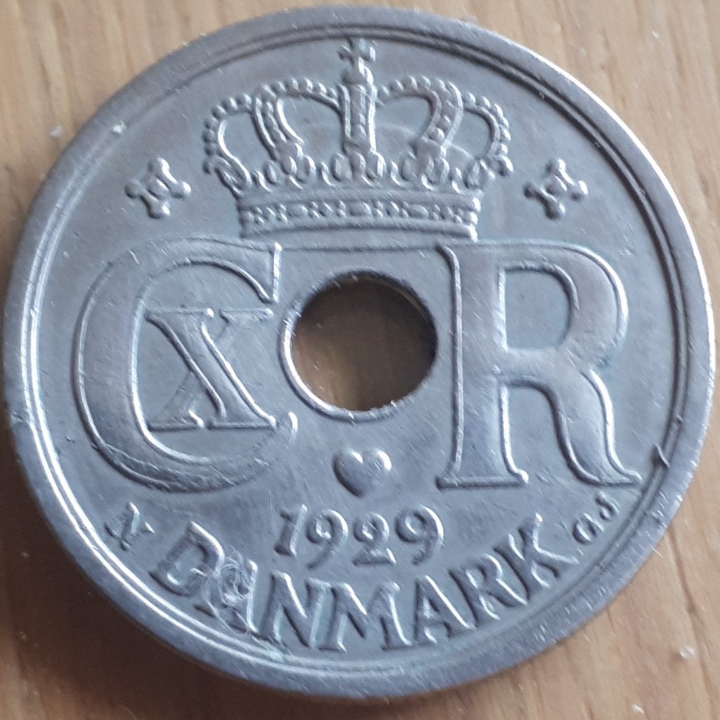 DENEMARKEN : 25 ORE 1929 KM 823.2 alm.UNC Better date, Ophalen of Verzenden, Overige landen, Losse munt