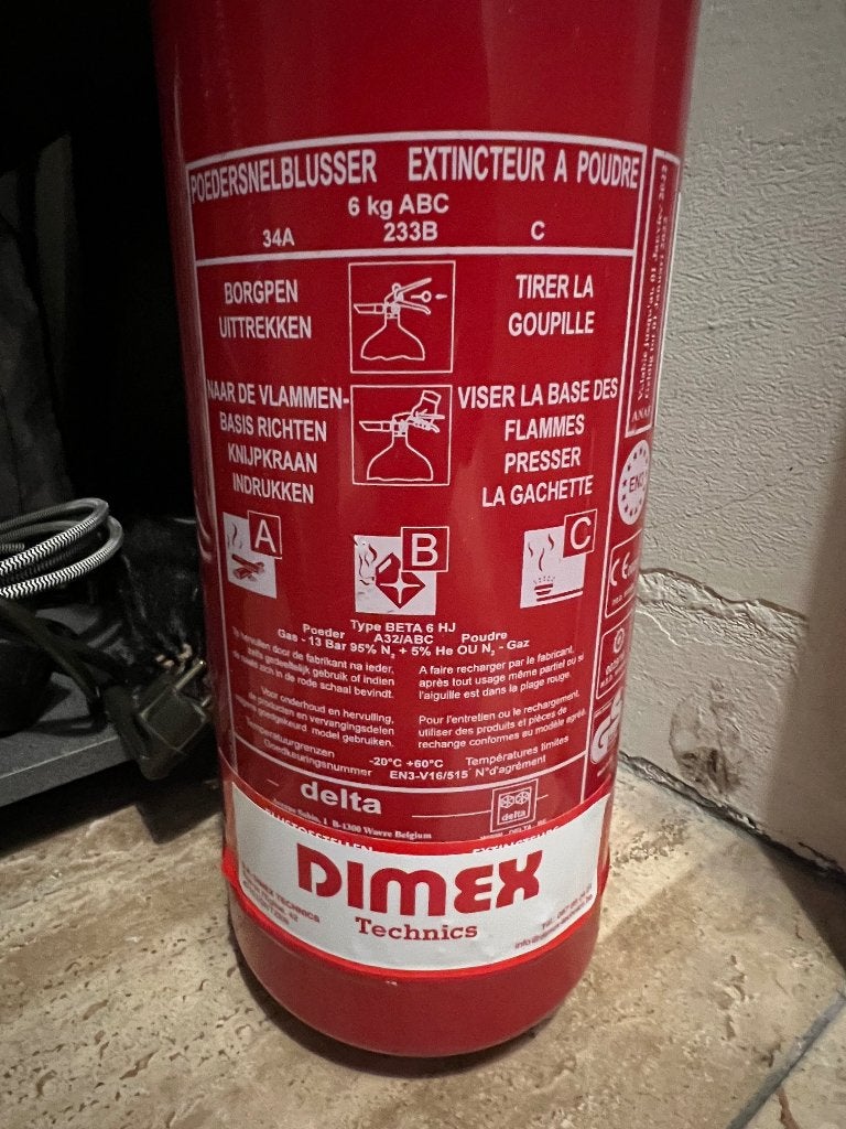 Poederblusser 6kg, Maison & Meubles, Extincteurs & Coffres-forts, Enlèvement, Extincteur