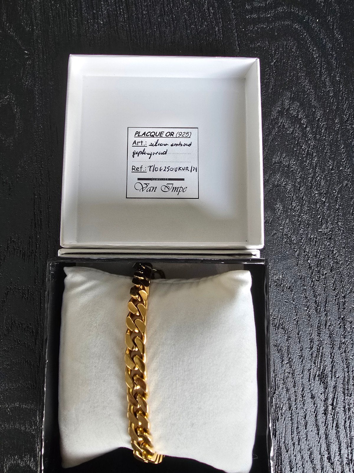 zilveren armband met goud geplageerd, Handtassen en Accessoires, Armbanden, Ophalen of Verzenden, Nieuw, Goud, Zilver