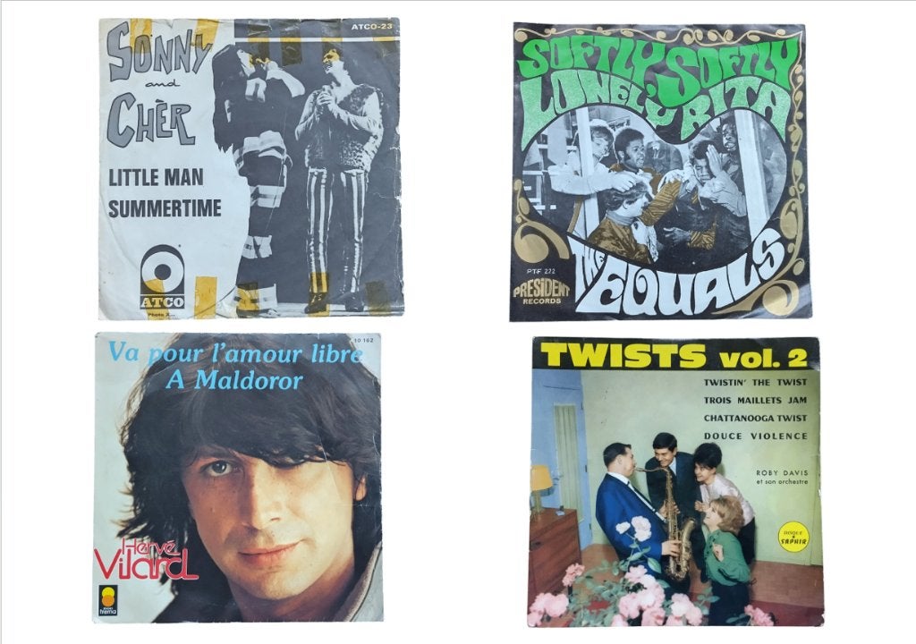 16 vinyles 45 tours vintage 60/70/80 (prix pièce), Enlèvement, Utilisé