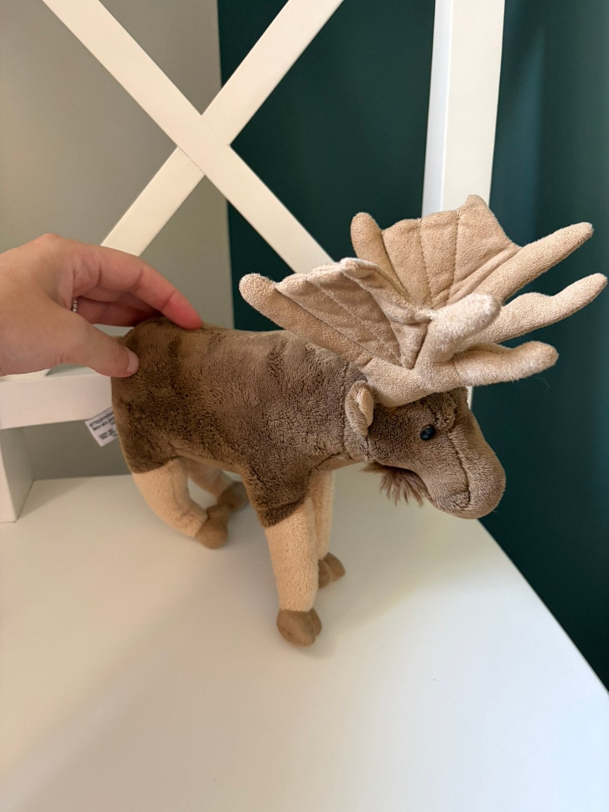 Knuffel eland Arctic Animals, Brun, Enlèvement ou Envoi, Overige karakters, Comme neuf