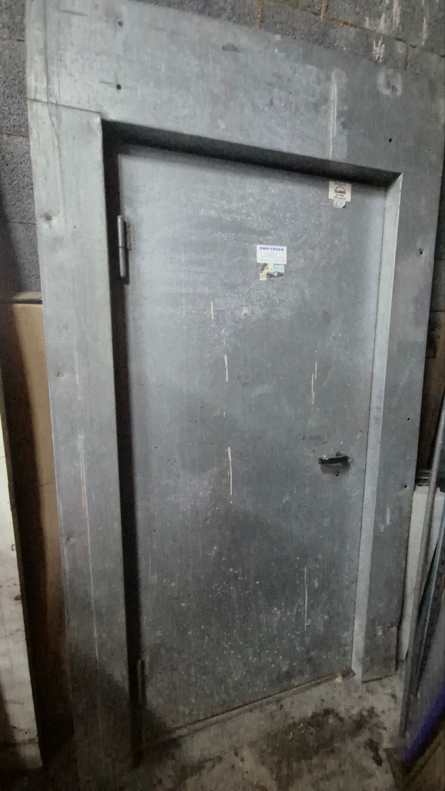 porte de chantier en métal, Enlèvement, Métal