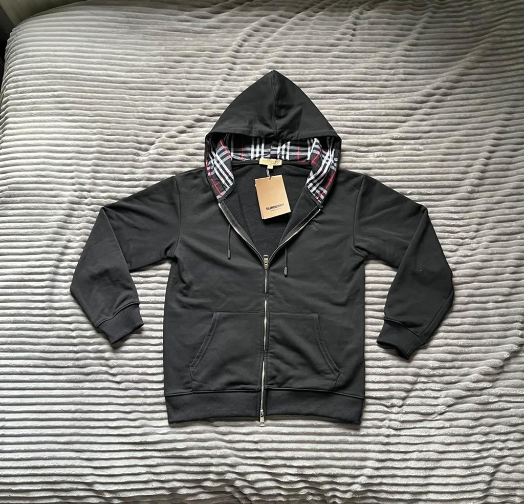 Burberry zipup trui, Kleding | Heren, Truien en Vesten, Verzenden, Zo goed als nieuw, Maat 46 (S) of kleiner, Zwart