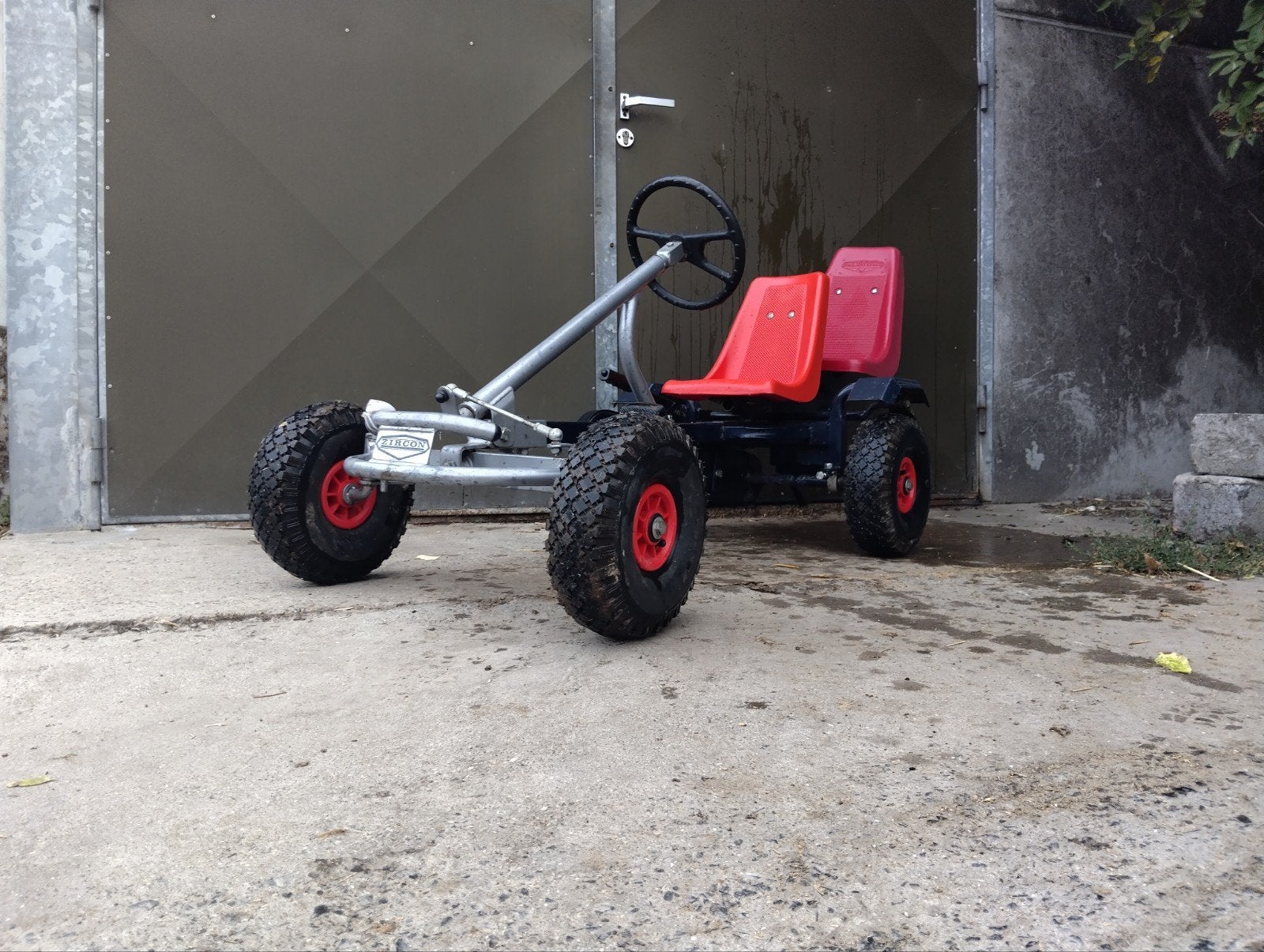 Zircon gocart met 2 zitjes, Ophalen, Gebruikt, Trapvoertuig