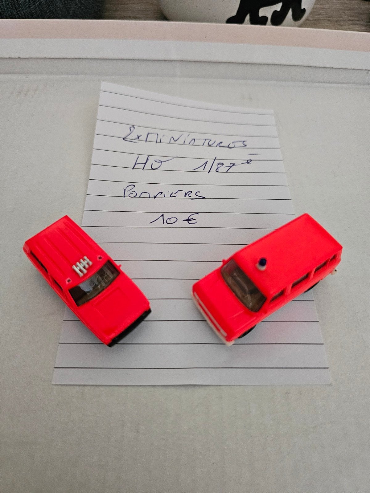 2 miniatures HO véhicules pompiers., Enlèvement ou Envoi