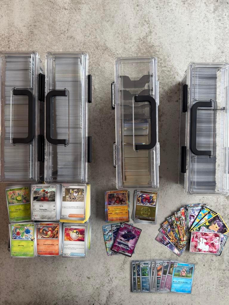 Pokemon bulk lot +4700 kaarten (non holo, reverse, holo, ex), Enlèvement, Comme neuf, Cartes en vrac