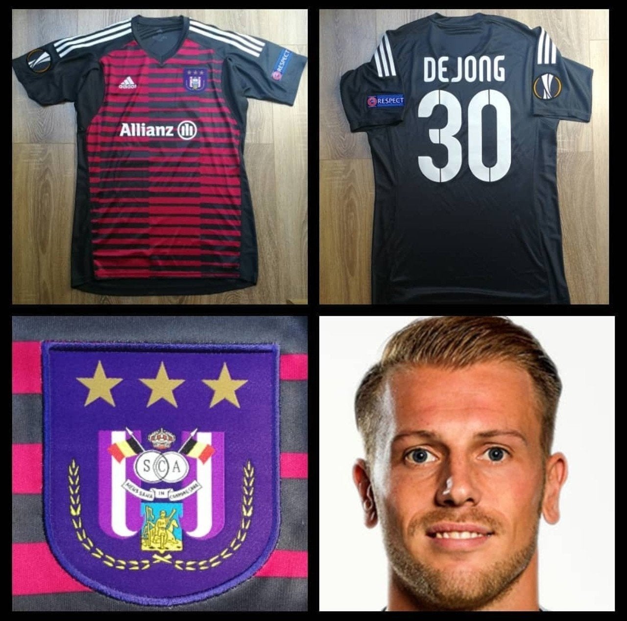 Maillot Europa League RSC Anderlecht shirt, Maillot