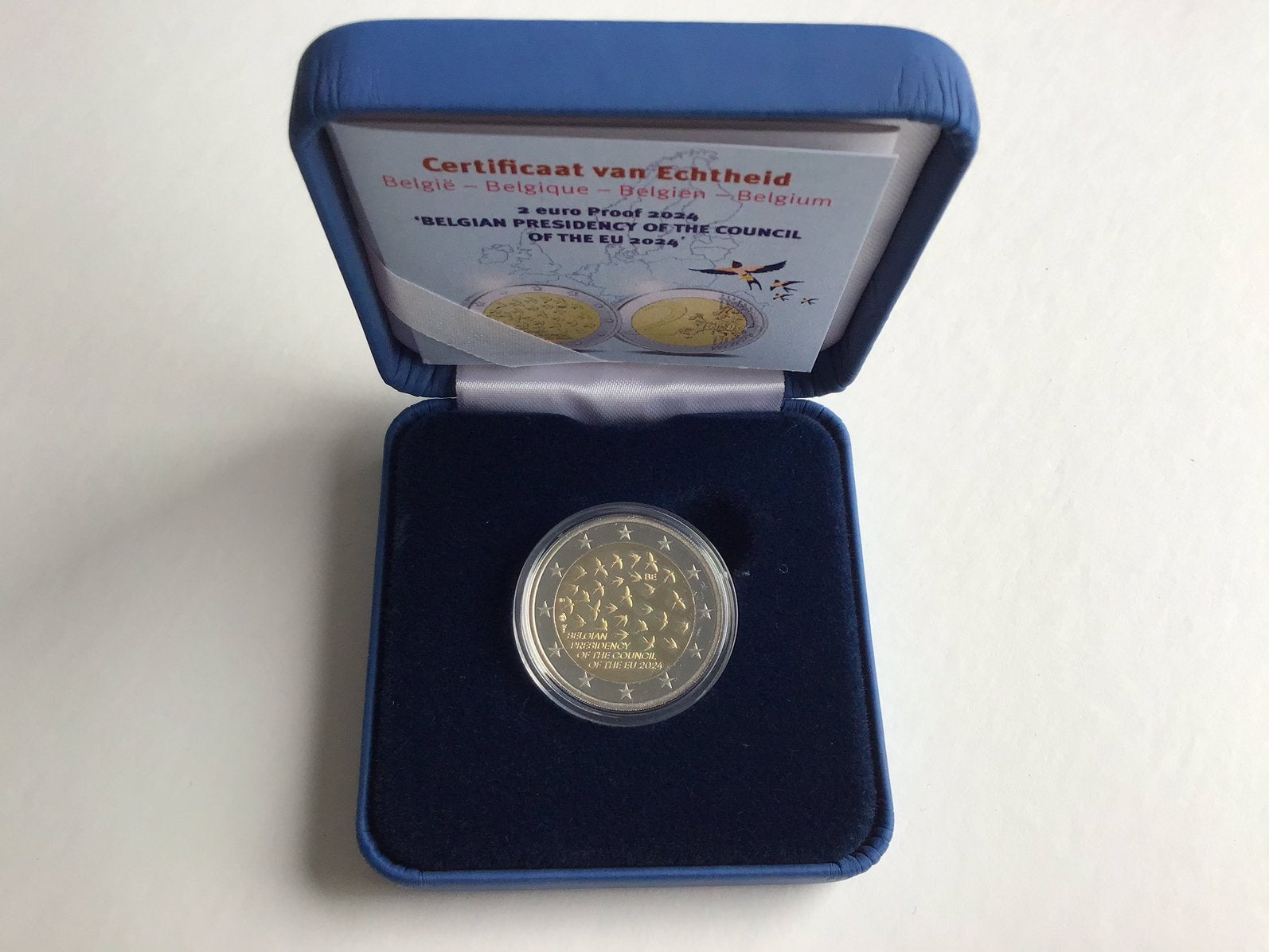 België 2 euro “Belgian Presidency” 2024 Proof, Timbres & Monnaies, Enlèvement ou Envoi, Belgique, 2 euros