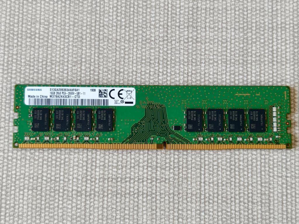 Samsung 16 GB DDR4 2666 RAM geheugen, Computers en Software, DDR4, Ophalen of Verzenden, Zo goed als nieuw, Desktop