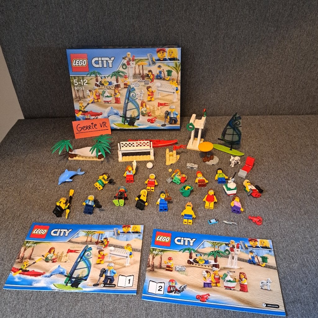 Lego 60153 - Personenset – plezier aan het strand, Inclusief instructies, Lego, Ophalen of Verzenden, Complete set