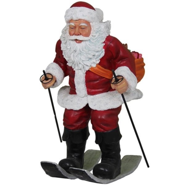 Statue du Père Noël au ski — Père Noël Hauteur 83 cm, Divers, Enlèvement