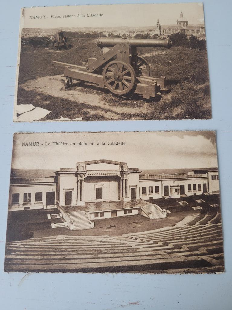 2 cartes postales anciennes Namur, Envoi, 1920 à 1940, Affranchie, Namur
