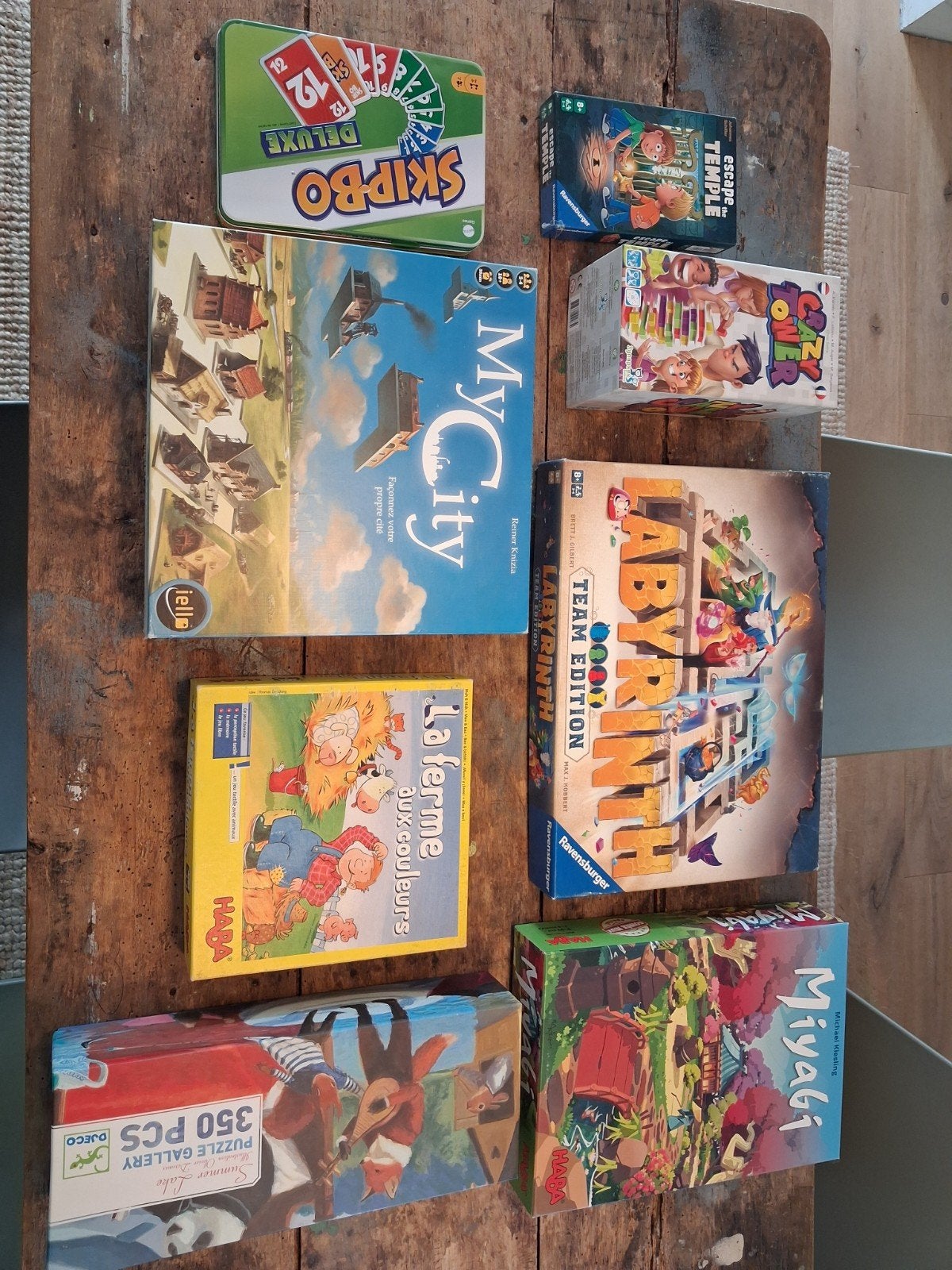 lot de 8 jeux de société, Hobby & Loisirs créatifs, Enlèvement, Comme neuf