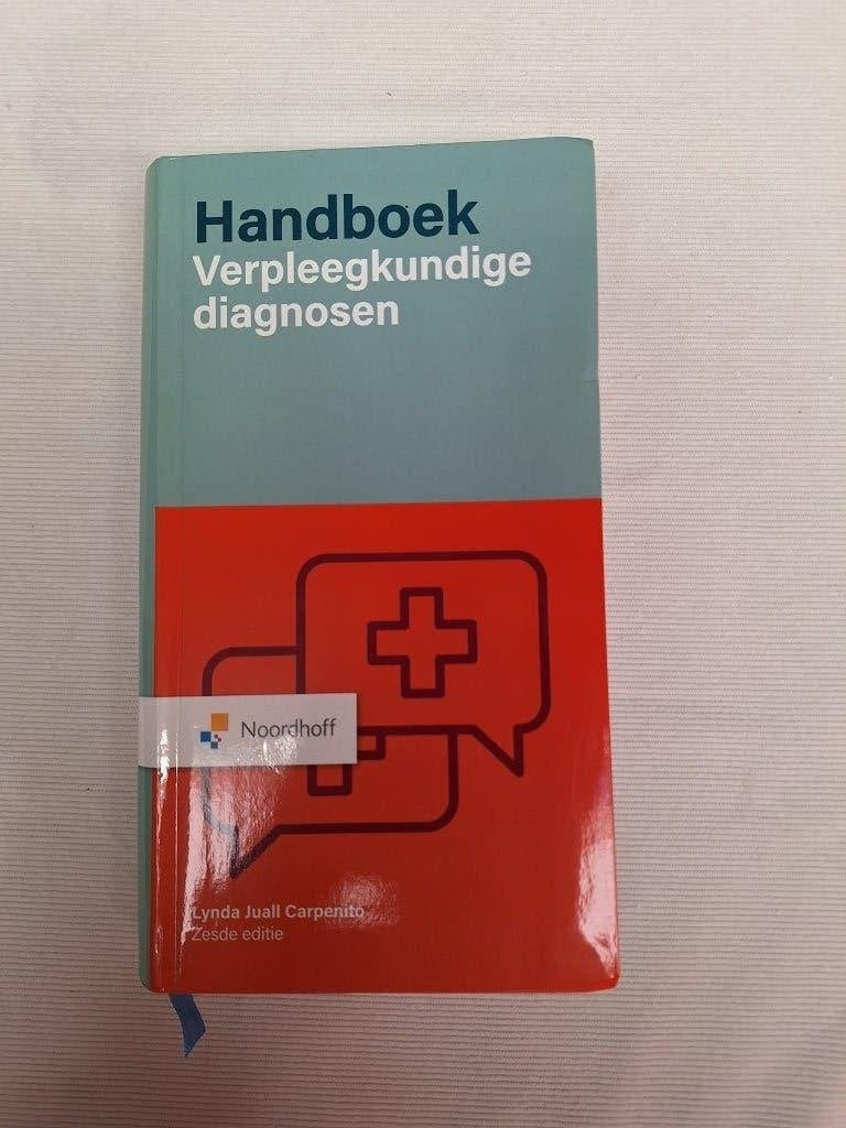 Handboek Verpleegkundige diagnosen, Ophalen of Verzenden, Gelezen, Hoger Onderwijs, Lynda Juall Carpenito