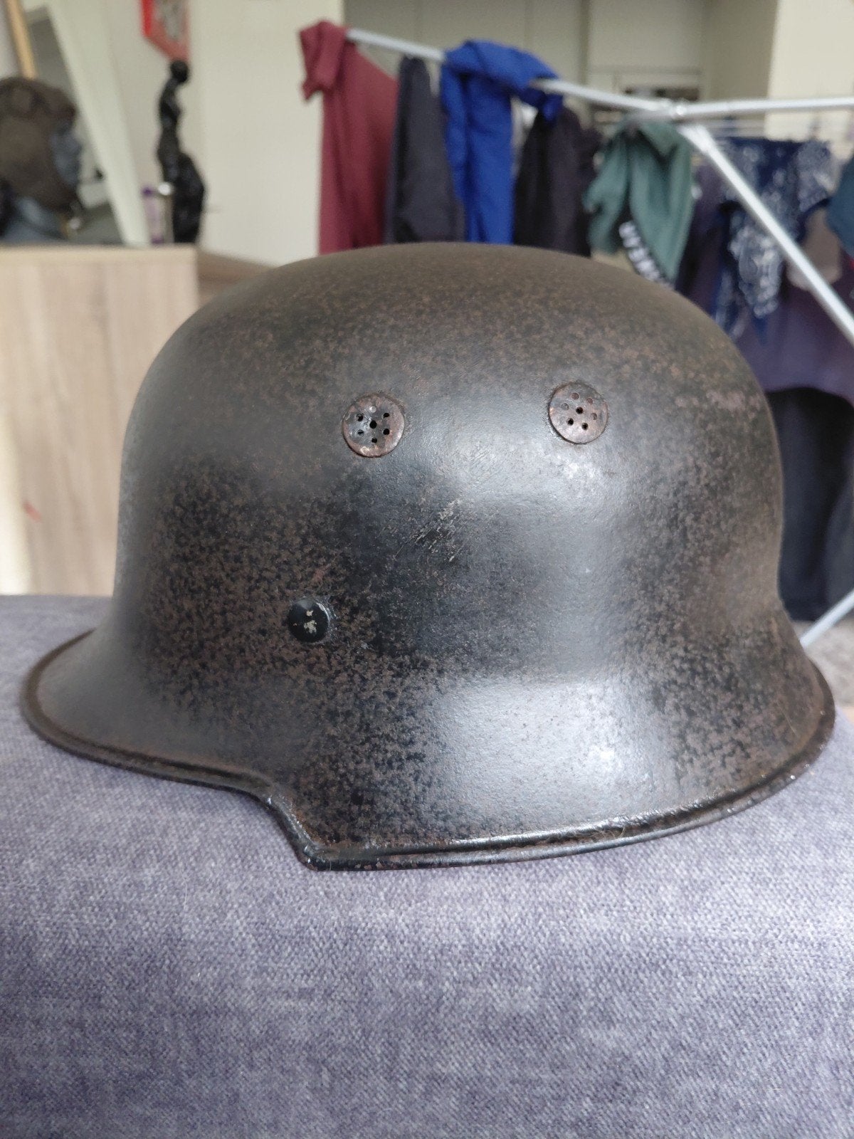 Duitse helm M34, zeer vroeg model WO2., Ophalen of Verzenden
