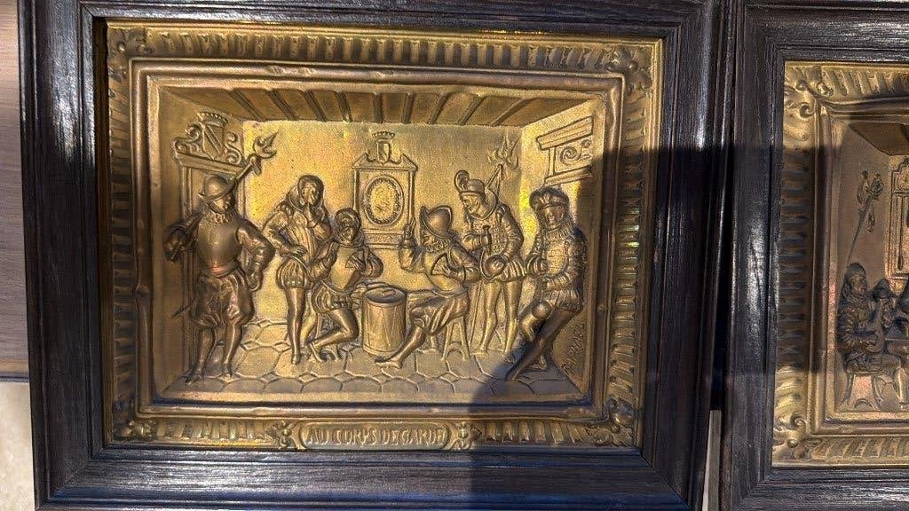 Deux Anciens Tableaux en Cuivre, Antiquités & Art, Enlèvement, Cuivre