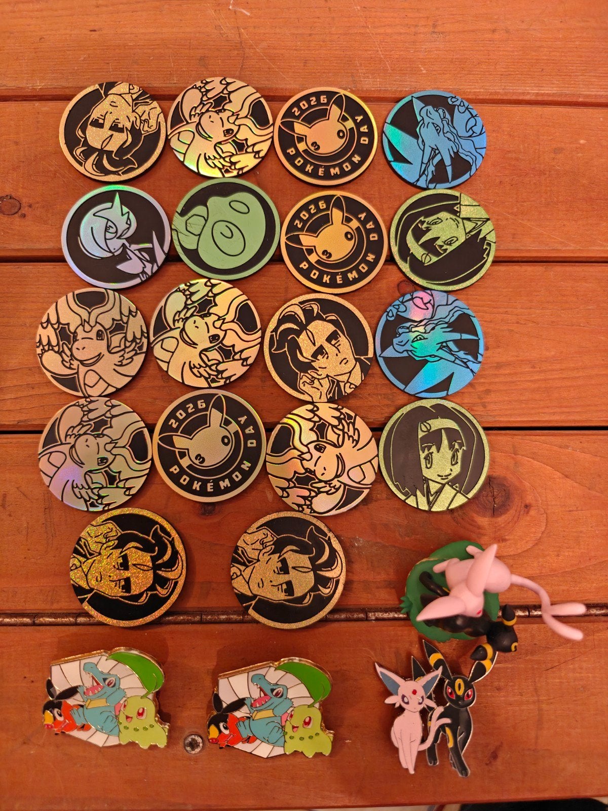 pokémon. jetons vides, pièces, épinglettes,, Enlèvement