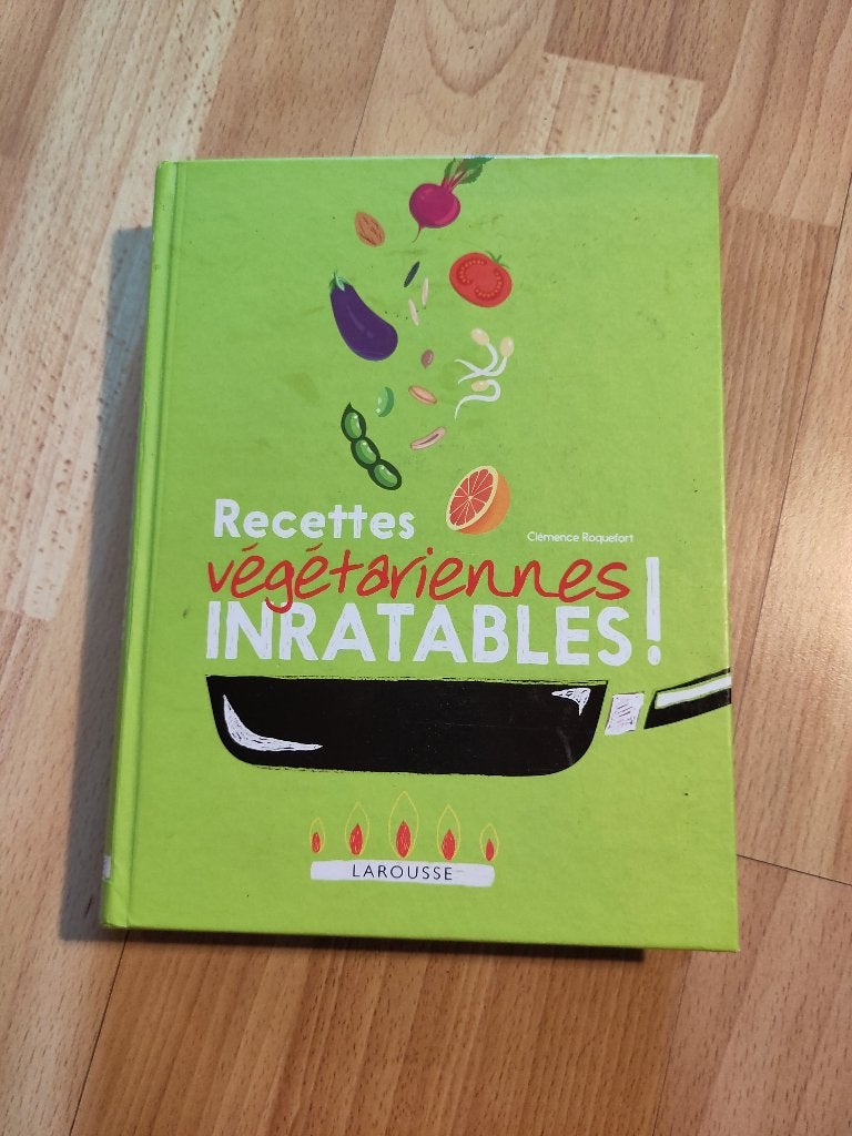 Recettes Végétariennes Inratables, Enlèvement ou Envoi, Autres types, Cuisine saine, Utilisé