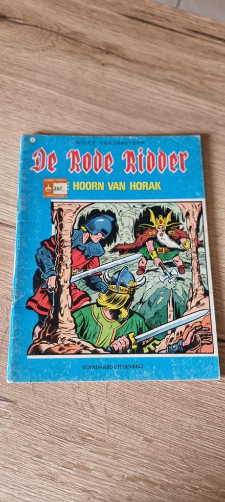 Strip De rode ridder - 12 De hoorn van Horak, Eén stripboek, Ophalen of Verzenden, Gelezen, Willy Vandersteen
