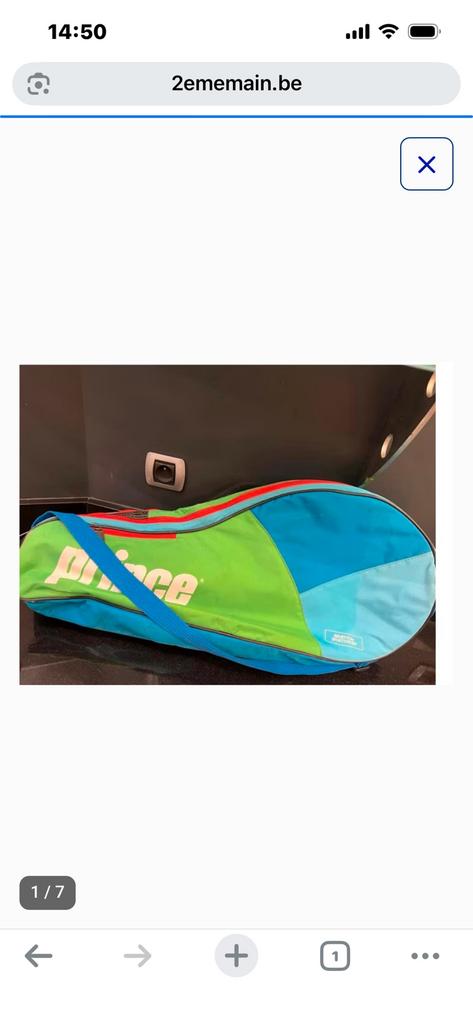 Étui raquette de tennis. PRINCE, Sports & Fitness, Enlèvement ou Envoi, Utilisé, Sac, Prince