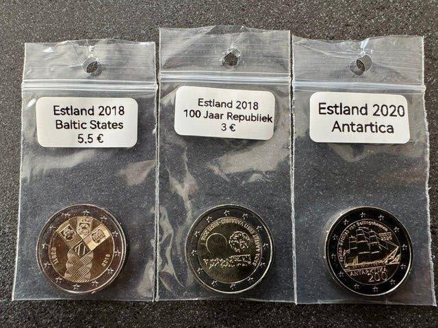 Herdenkingsmunten Estland, Ophalen of Verzenden, Estland, 2 euro, Losse munt