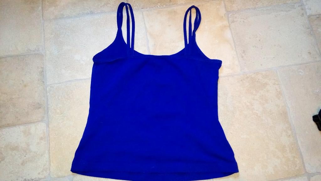 Topje, small, Blauw, Ophalen of Verzenden, Gedragen, Maat 36 (S)