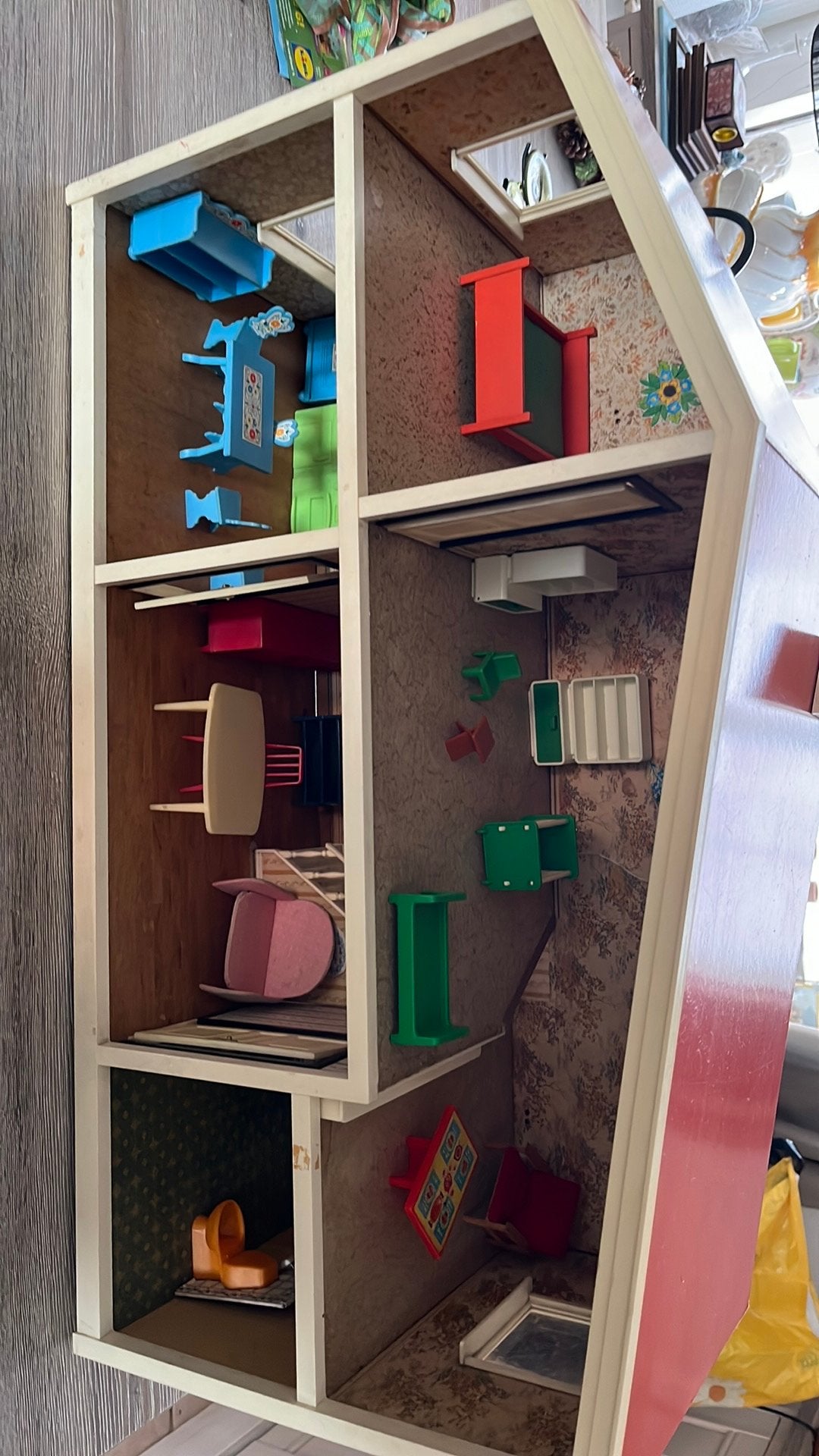 Vintage Lundby poppenhuis, jaren ‘60-‘70, Collections, Enlèvement, Utilisé, Maison de poupées