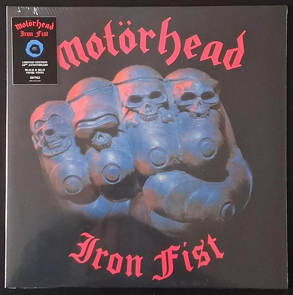 LP Motörhead - Iron Fist (Blue & Black Swirl) New - Sealed, Overige genres, Ophalen of Verzenden, 12 inch, Limited edition
